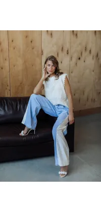 Джинси з мереживом, одяг від Jador