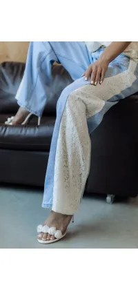 Джинси з мереживом, від Toxik