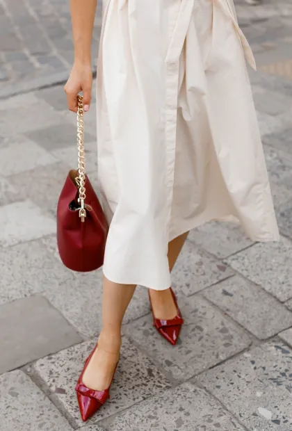 Бавовняна сукня міді