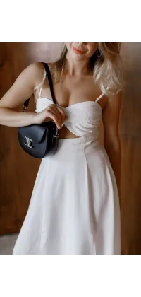 Біла  довга сукня із віскози, від IMPERIAL