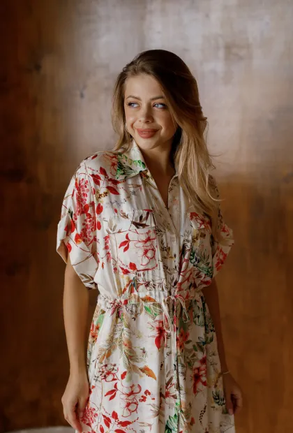 Довга сукня з  квітковим принтом