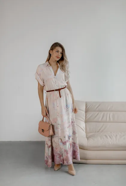 Довга сукня з квітковим принтом