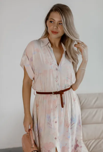 Довга сукня з квітковим принтом