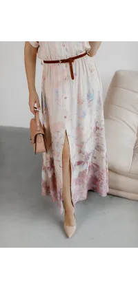 Довга сукня з квітковим принтом, одяг від Jador