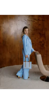 Класичні блакитні штани. Доступні розміри: XS, S