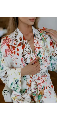 Піджак IMPERIAL із квітковим принтом. Колір: Білий