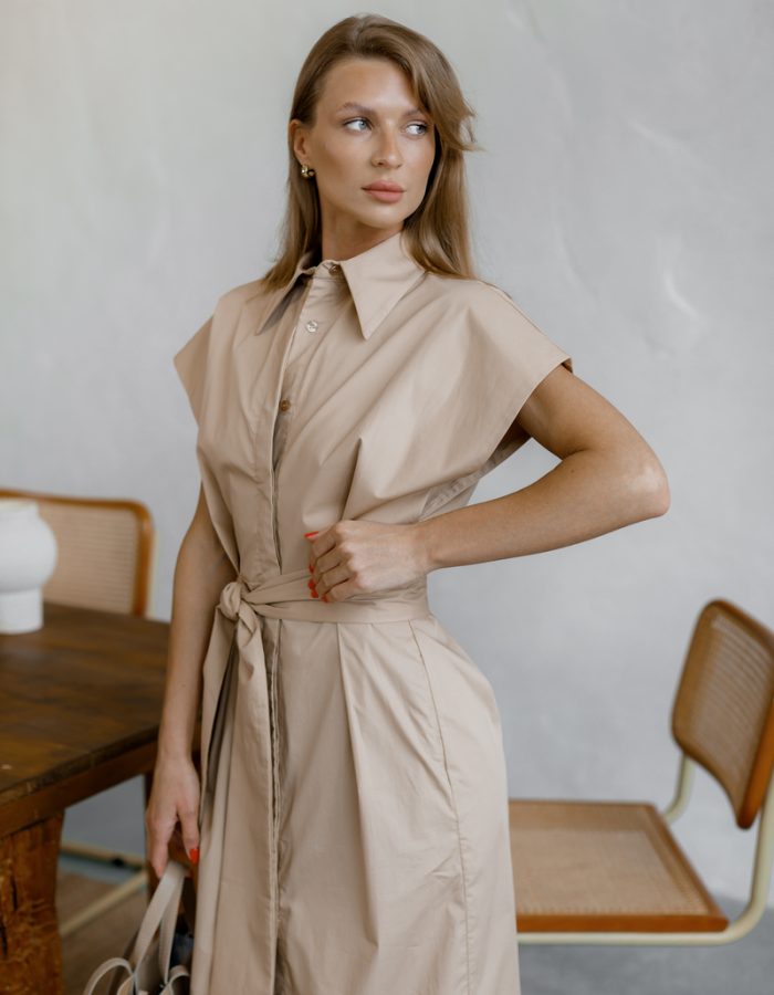 Бежева сукня IMPERIAL