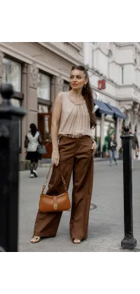 Класичні шоколадні штани IMPERIAL, одяг від Jador