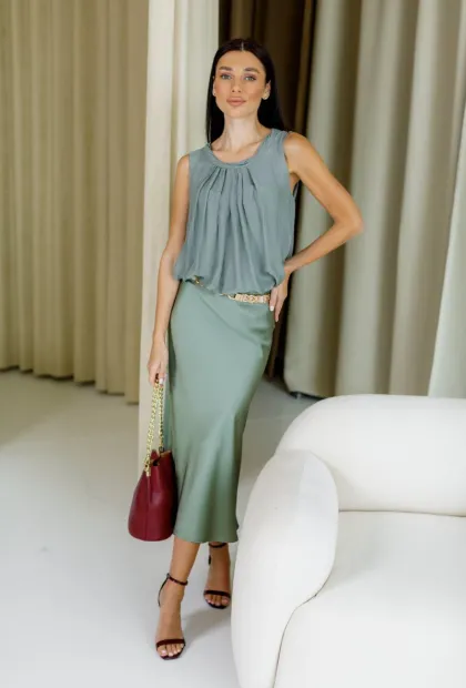 Французька шовкова блуза