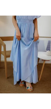 Повітряна блакитна сукня. Колір: Блакитний