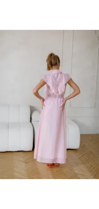 Рожева сукня з воланами, від IMPERIAL