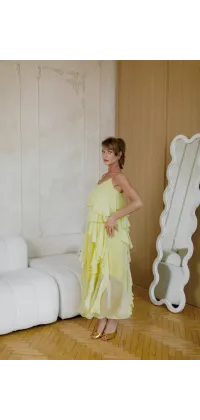 Сукня в стилі Бохо. Колір: Жовтий