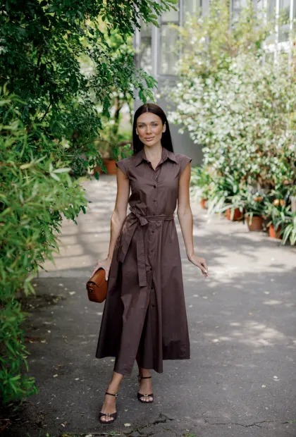 Шоколадна сукня IMPERIAL