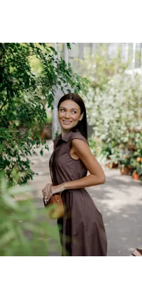 Шоколадна сукня IMPERIAL. Колір: Коричневий