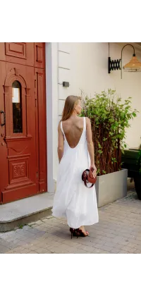 Сучасна легка сукня вільного крою з глибоким вирізом на спині — ідеальний вибір для спекотного літа., одяг від Jador