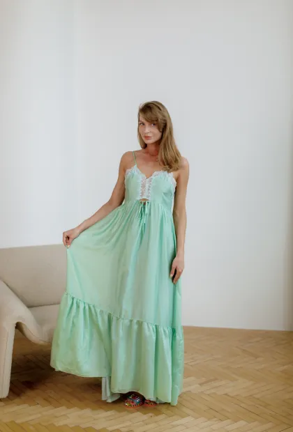 Сукня-комбінація  з мереживом