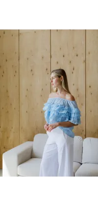 Блуза з воланами. Доступні розміри: 