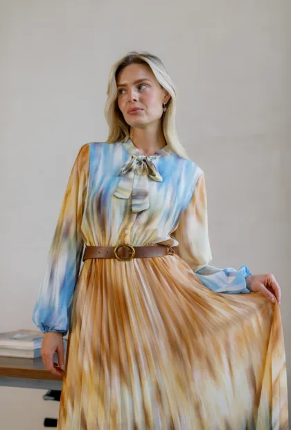 Сукня з акварельним принтом