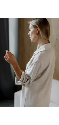 Лляна сукня-міді, від Jador