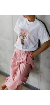 Футболка "LOVE ME" Італія. Колір: Білий