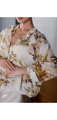 Розкішна квіткова блуза, одяг від Jador