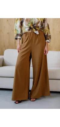 Штани палаццо Італія. Колір: Коричневий