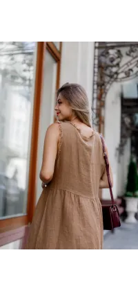 Сукня з натурального льону. Доступні розміри: Tu