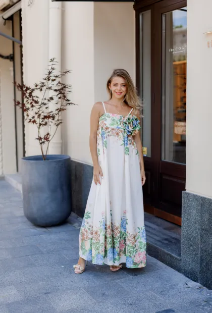 Сукня максі з квітковим принтом