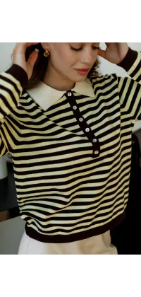 Джемпер-поло з комірцем. Доступні розміри: 