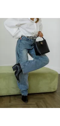 Французькі джинси зі стразами, від QUEEN HEARTS