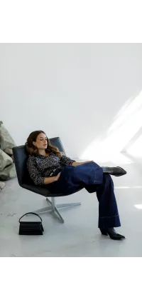 Джинси з декоративними швами. Доступні розміри: 