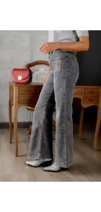 Французькі джинси з вишивкою, одяг від Jador