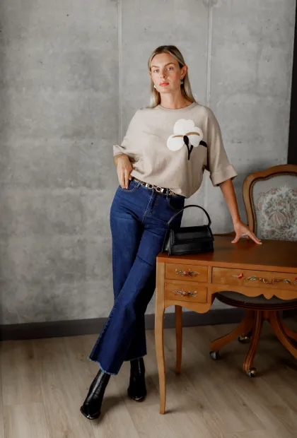 Прямі французькі джинси