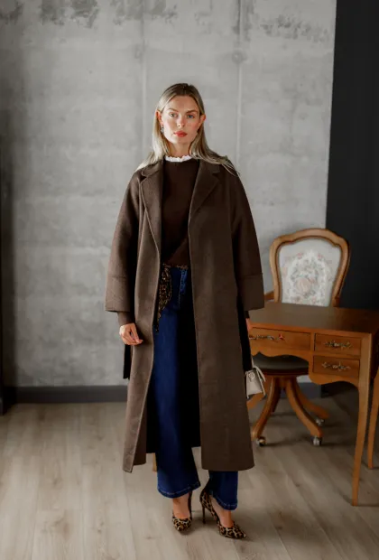 Пальто прямого крою