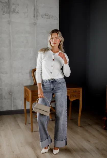 Джинси з широким підворотом