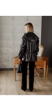 Французька куртка з екошкіри, одяг від Jador