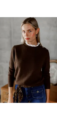 Французький светр з комірцем. Доступні розміри: 