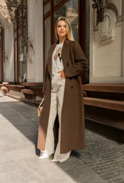 Елегантне максі пальто