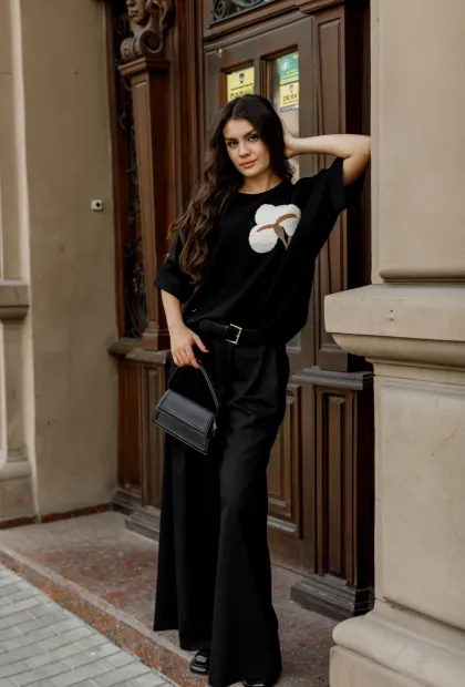 Класичні чорні палаццо