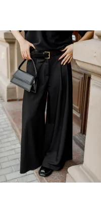 Класичні чорні палаццо. Колір: Чорний