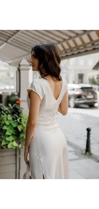 Італійська сатинова сукня, одяг від Jador