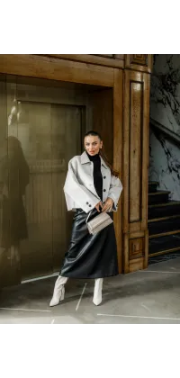 Жакет з вовни. Колір: Кремовий