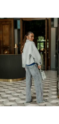 Жакет вовняний сірий. Колір: Сірий