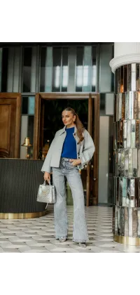 Жакет вовняний сірий. Доступні розміри: M/L