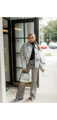 Жакет вовняний сірий, одяг від Jador