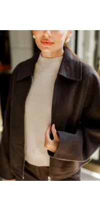 Вовняний жакет на блискавці, від Jador