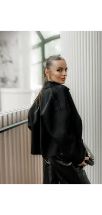 Жакет з вовни. Колір: Чорний