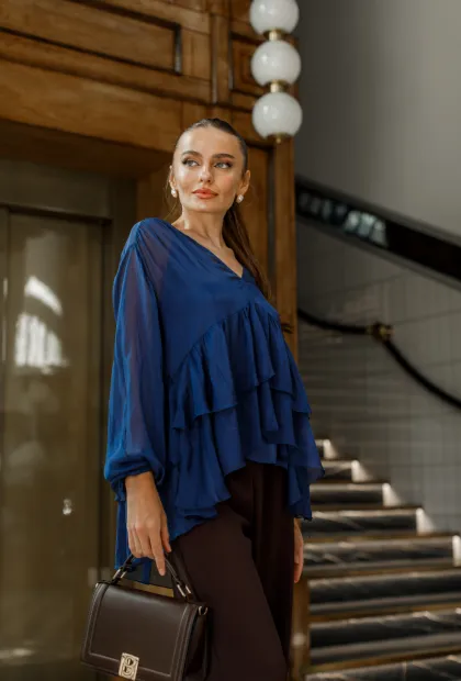 Французька шовкова блуза