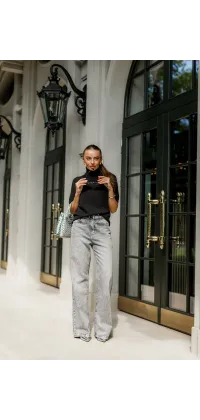 Класичний чорний джемпер, одяг від Jador