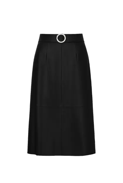 Спідниця з екошкіри